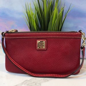 Dooney&Bourke Red leather wristlet
